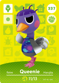 Queenie #337 - Animal Crossing Series 4 amiibo Card