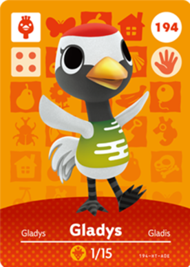 Gladys #194 - Animal Crossing Series 2 amiibo Card