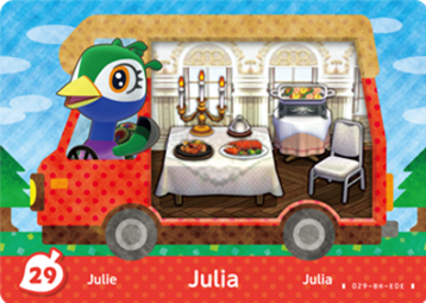 Julia #WA29 - Animal Crossing Welcome amiibo Card