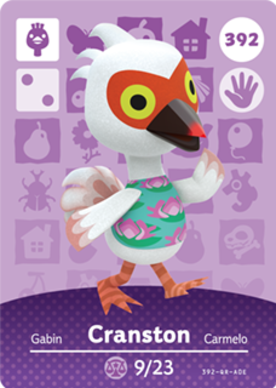 Cranston #392 - Animal Crossing Series 4 amiibo Card