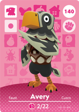 Avery #140 - Animal Crossing Series 2 amiibo Card