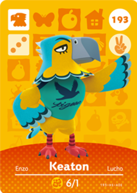 Keaton #193 - Animal Crossing Series 2 amiibo Card
