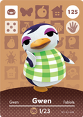 Gwen #125 - Animal Crossing Series 2 amiibo Card