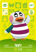 Iggly #397 - Animal Crossing Series 4 amiibo Card