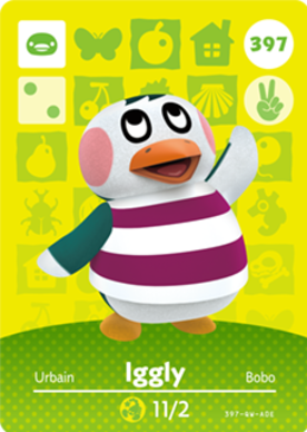 Iggly #397 - Animal Crossing Series 4 amiibo Card
