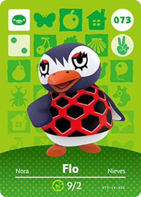 Flo #073 - Animal Crossing Series 1 amiibo Card