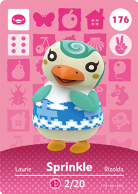 Sprinkle #176 - Animal Crossing Series 2 amiibo Card