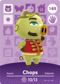 Chops #185 - Animal Crossing Series 2 amiibo Card