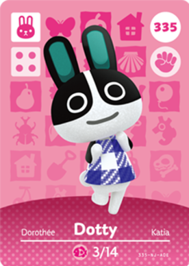 Dotty #335 - Animal Crossing Series 4 amiibo Card