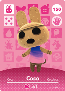 Coco #150 - Animal Crossing Series 2 amiibo Card