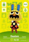 Gaston #263 - Animal Crossing Series 3 amiibo Card