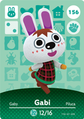 Gabi #156 - Animal Crossing Series 2 amiibo Card