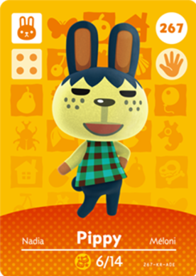 Pippy #267 - Animal Crossing Series 3 amiibo Card