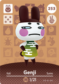 Genji #253 - Animal Crossing Series 3 amiibo Card