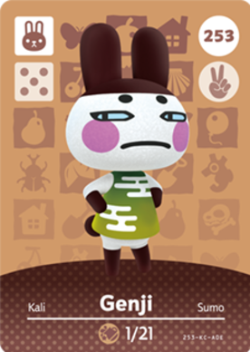 Genji #253 - Animal Crossing Series 3 amiibo Card