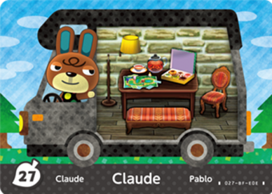 Claude #WA27 - Animal Crossing Welcome amiibo Card
