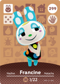 Francine #299 - Animal Crossing Series 3 amiibo Card