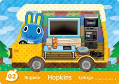 Hopkins #WA02 - Animal Crossing Welcome amiibo Card