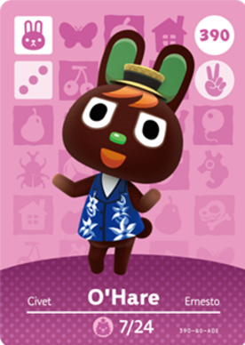 OHare #390 - Animal Crossing Series 4 amiibo Card