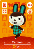 Carmen #145 - Animal Crossing Series 2 amiibo Card