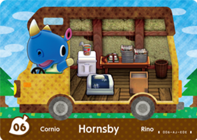 Hornsby #WA06 - Animal Crossing Welcome amiibo Card