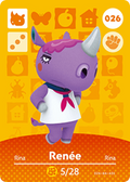 Renée #026 - Animal Crossing Series 1 amiibo Card