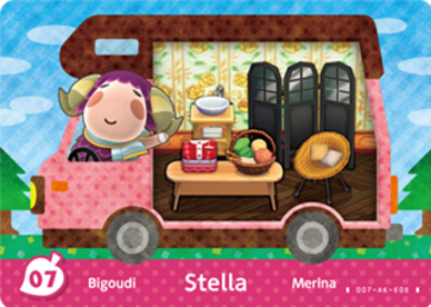 Stella #WA07 - Animal Crossing Welcome amiibo Card