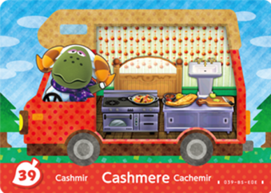 Cashmere #WA39 - Animal Crossing Welcome amiibo Card
