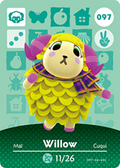 Willow #097 - Animal Crossing Series 1 amiibo Card