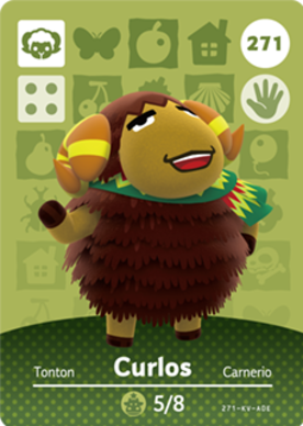 Curlos #271 - Animal Crossing Series 3 amiibo Card
