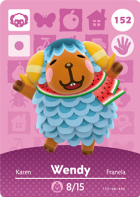 Wendy #152 - Animal Crossing Series 2 amiibo Card