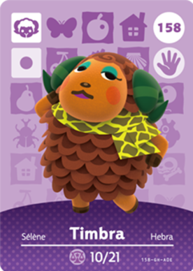 Timbra #158 - Animal Crossing Series 2 amiibo Card