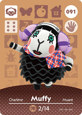 Muffy #091 - Animal Crossing Series 1 amiibo Card