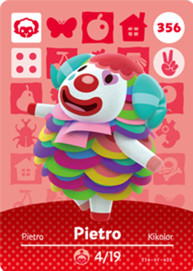 Pietro #356 - Animal Crossing Series 4 amiibo Card