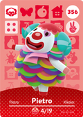 Pietro #356 - Animal Crossing Series 4 amiibo Card