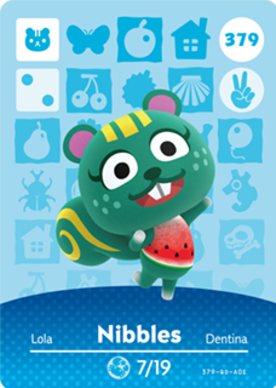 Nibbles #379 - Animal Crossing Series 4 amiibo Card