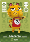 Leonardo #022 - Animal Crossing Series 1 amiibo Card