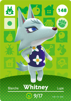 Whitney #148 - Animal Crossing Series 2 amiibo Card