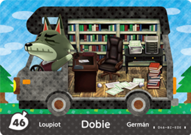 Dobie #WA46 - Animal Crossing Welcome amiibo Card