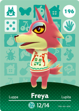 Freya #196 - Animal Crossing Series 2 amiibo Card