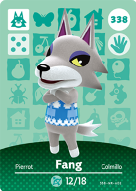 Fang #338 - Animal Crossing Series 4 amiibo Card