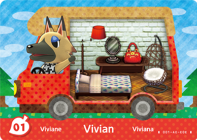 Vivian #WA01 - Animal Crossing Welcome amiibo Card
