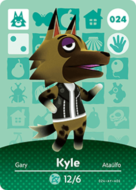 Kyle #024 - Animal Crossing Series 1 amiibo Card
