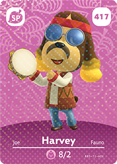 Harvey #417 - Animal Crossing Series 5 amiibo Card