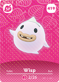 Wisp #419 - Animal Crossing Series 5 amiibo Card