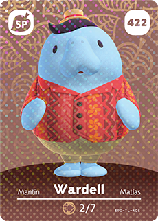 Wardell #422 - Animal Crossing Series 5 amiibo Card