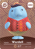 Wardell #422 - Animal Crossing Series 5 amiibo Card