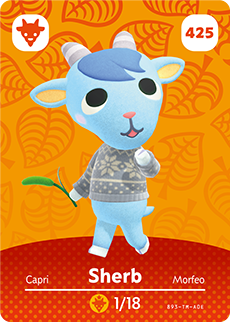 Sherb #425 - Animal Crossing Series 5 amiibo Card