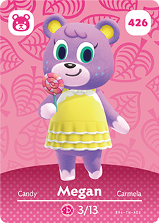 Megan #426 - Animal Crossing Series 5 amiibo Card