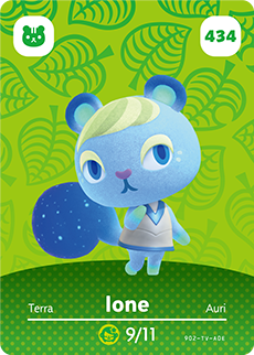 Ione #434 - Animal Crossing Series 5 amiibo Card
